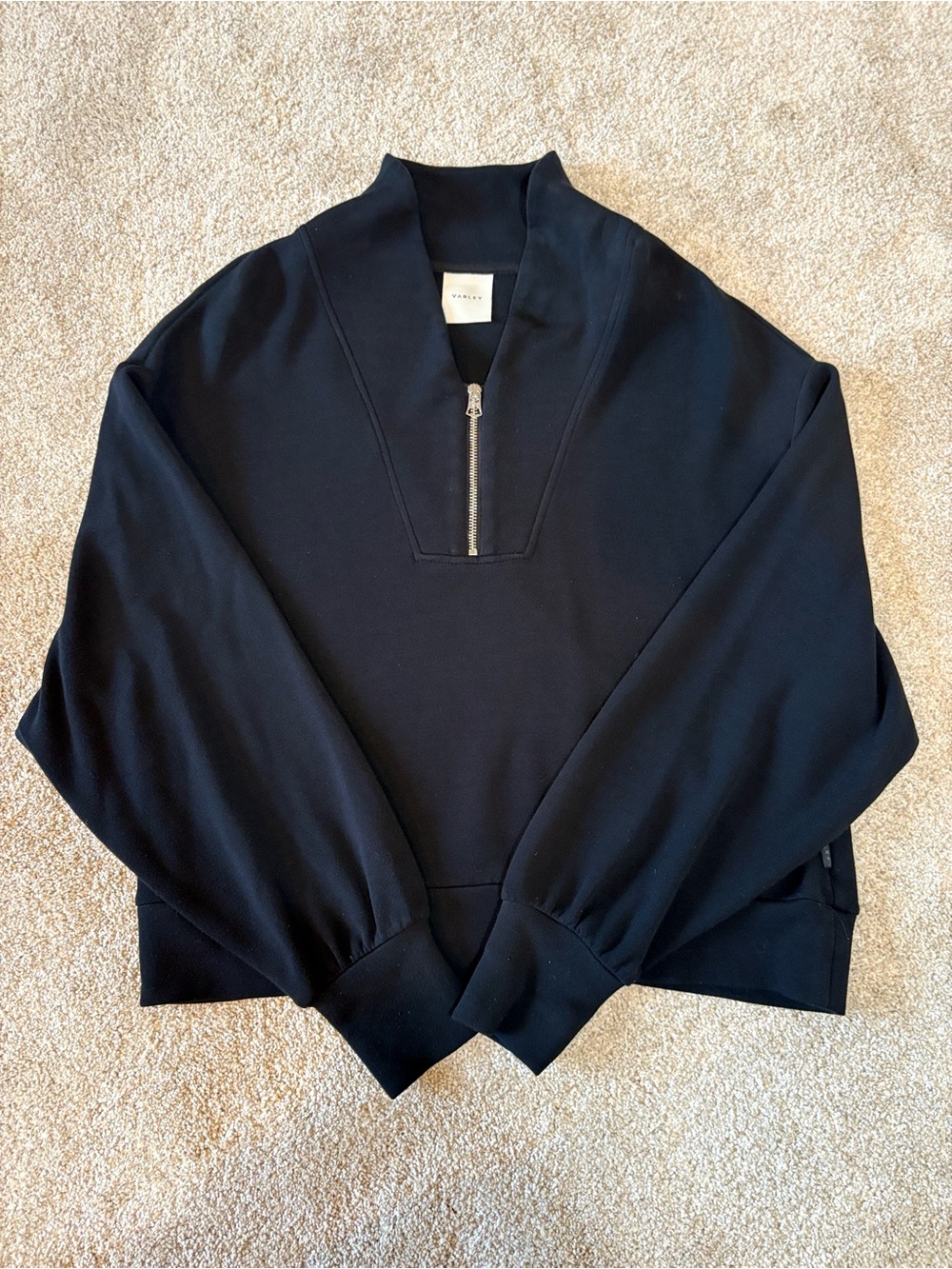 Women’s Varley Black Davidson Long Sleeve 1/4 Zip